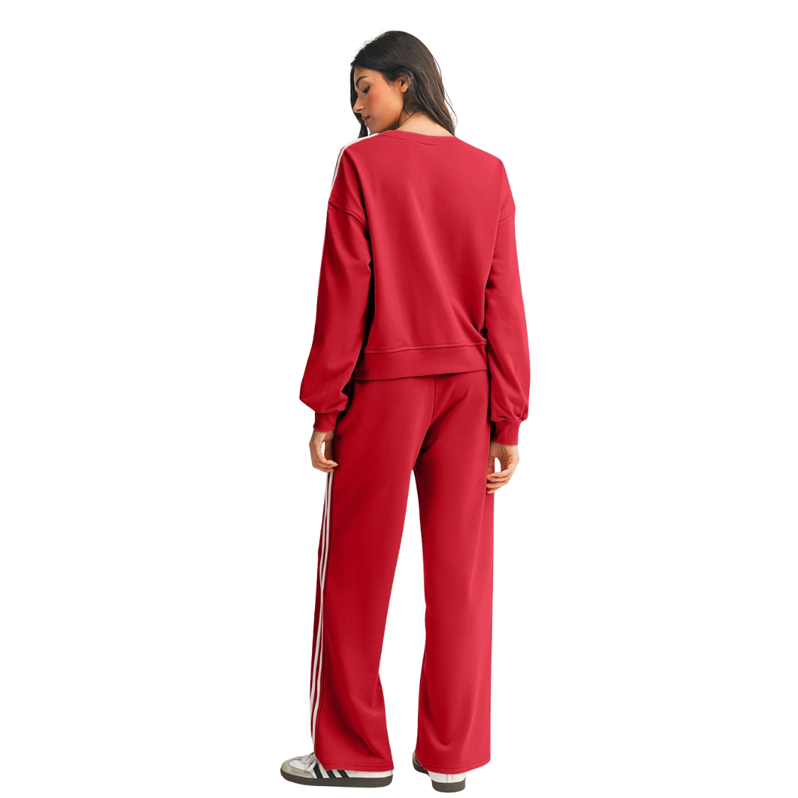 Dirt Track Social Club Sweatsuit Set - Red
