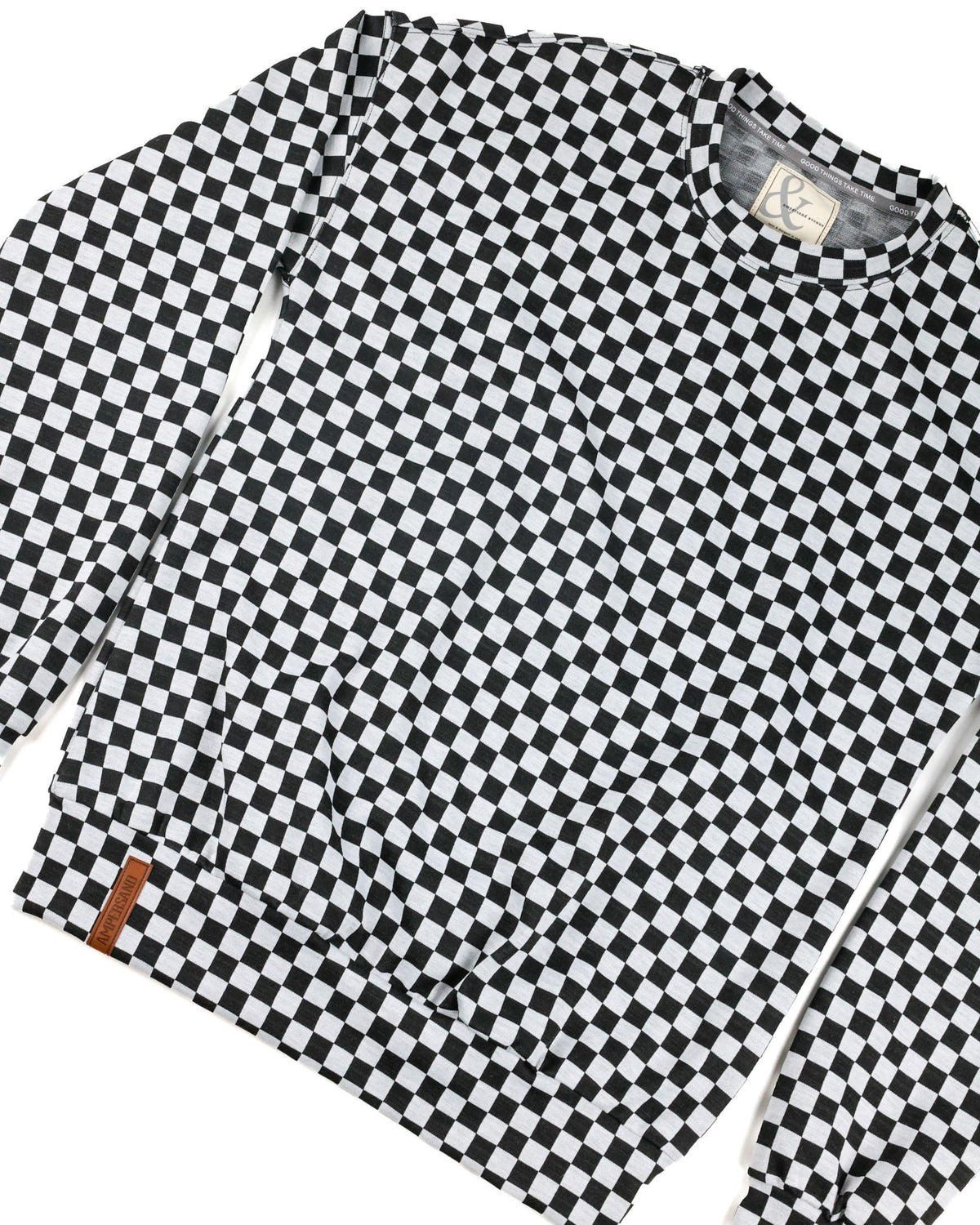 Checkered University Pullover - Bold & Beautiful