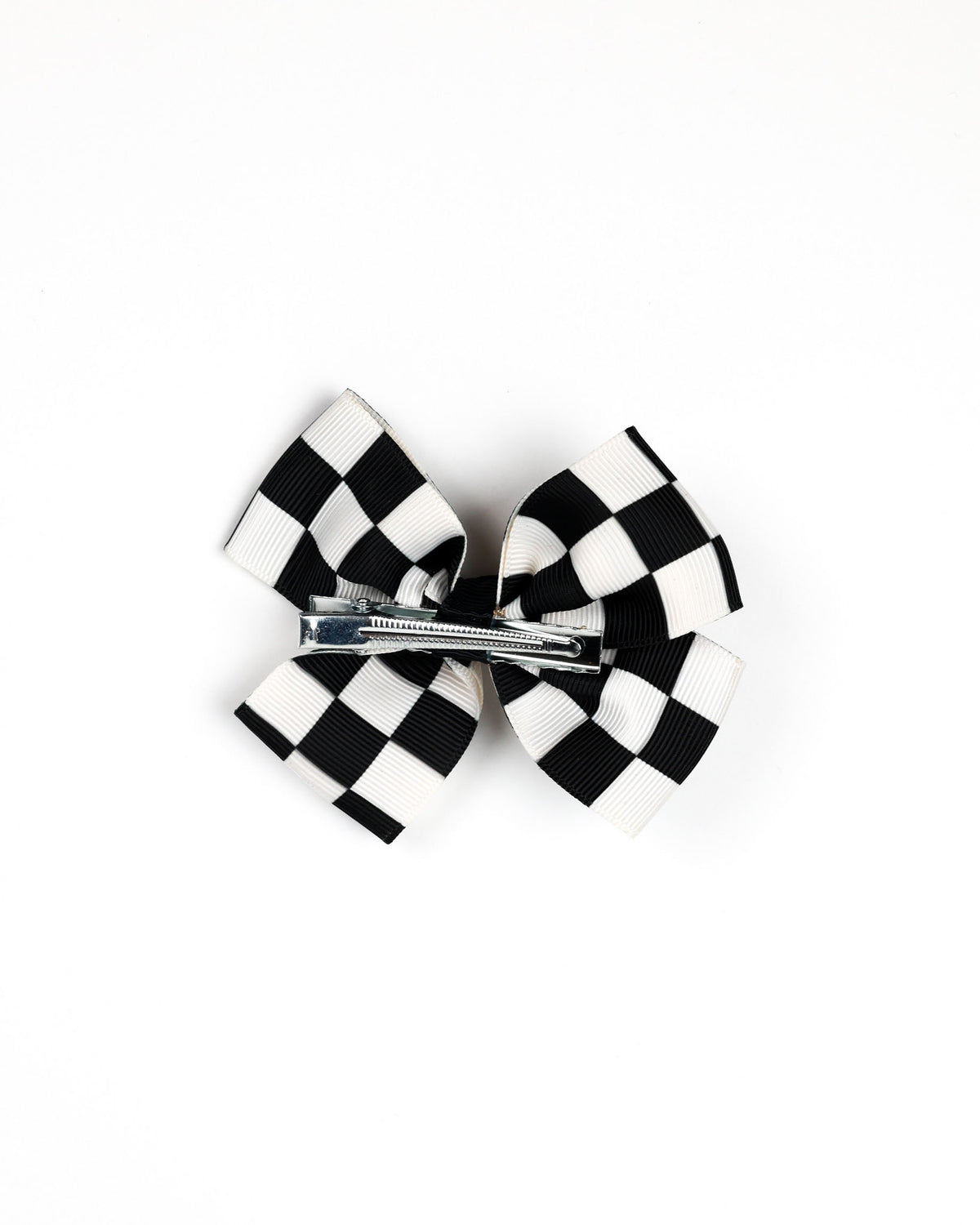 Checkered Hair Bow - Small