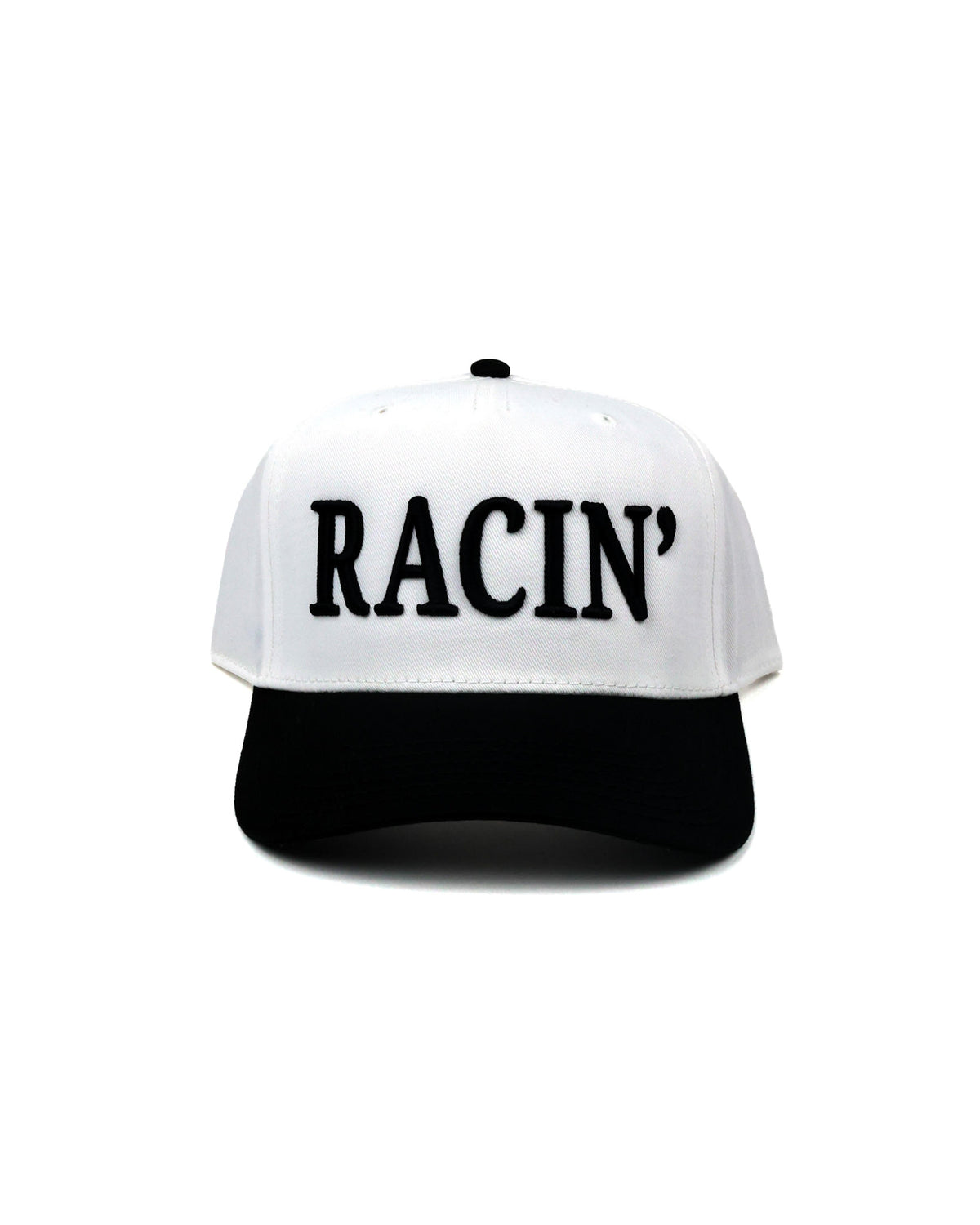 RACIN' Hat - White/Black