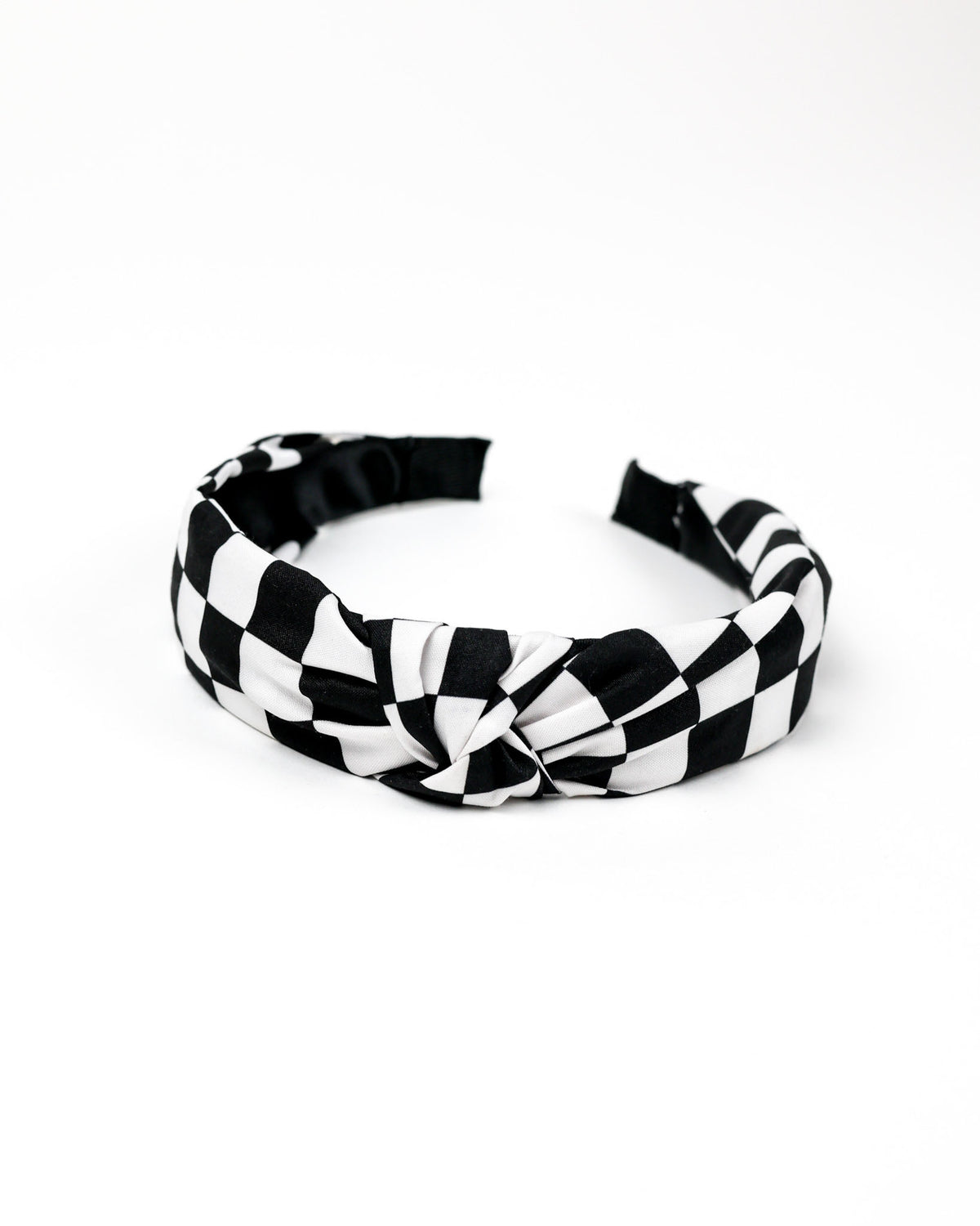 Big Checkered Knot Headband