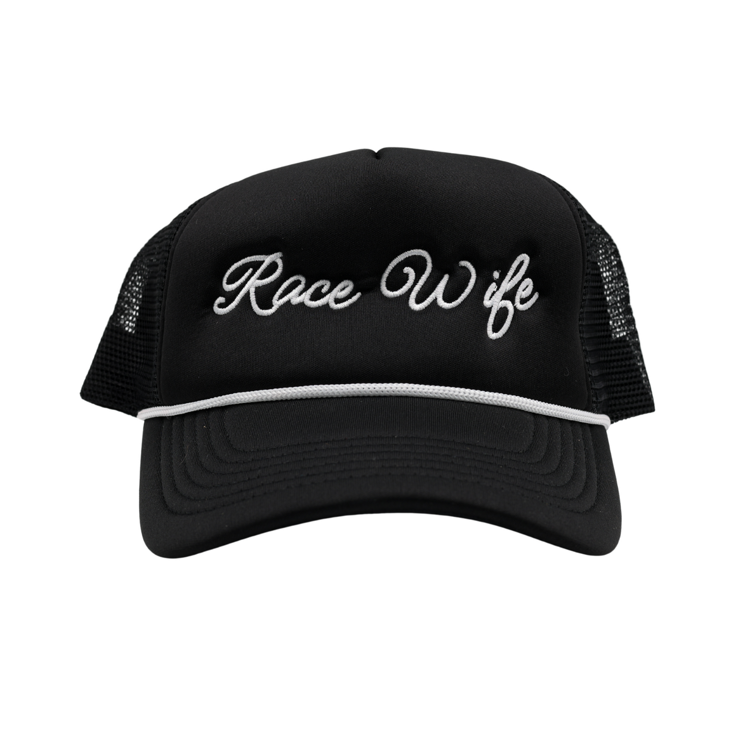 Race Wife Script Trucker Hat