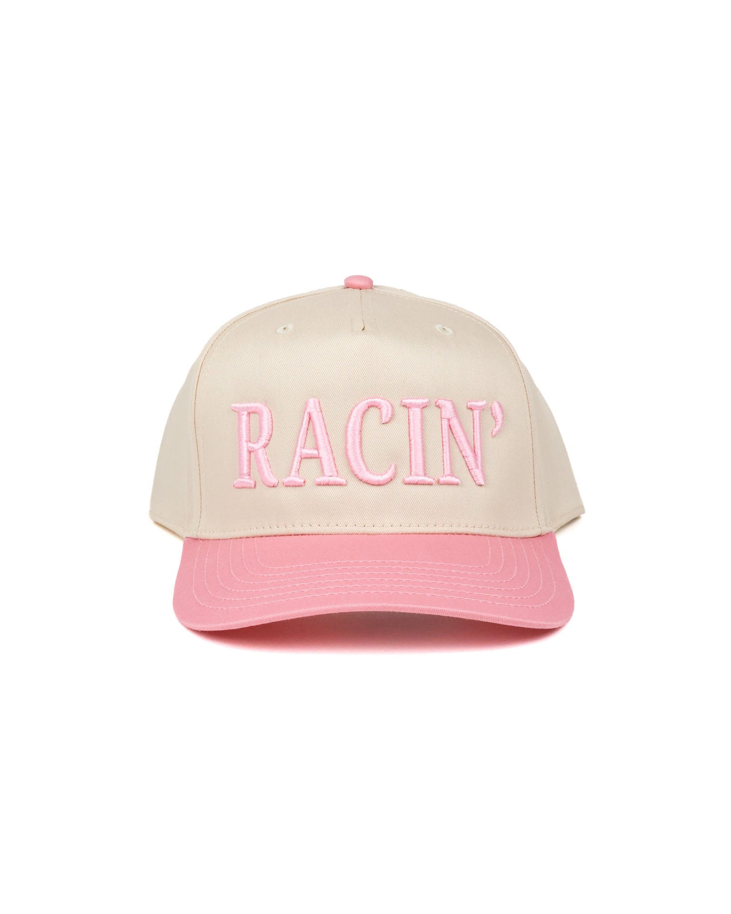 RACIN' Hat - Cream/Pink