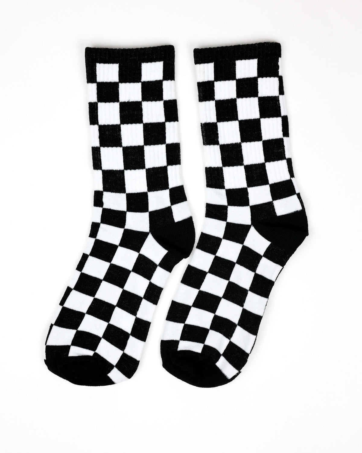 Checkered Ankle Crew Socks