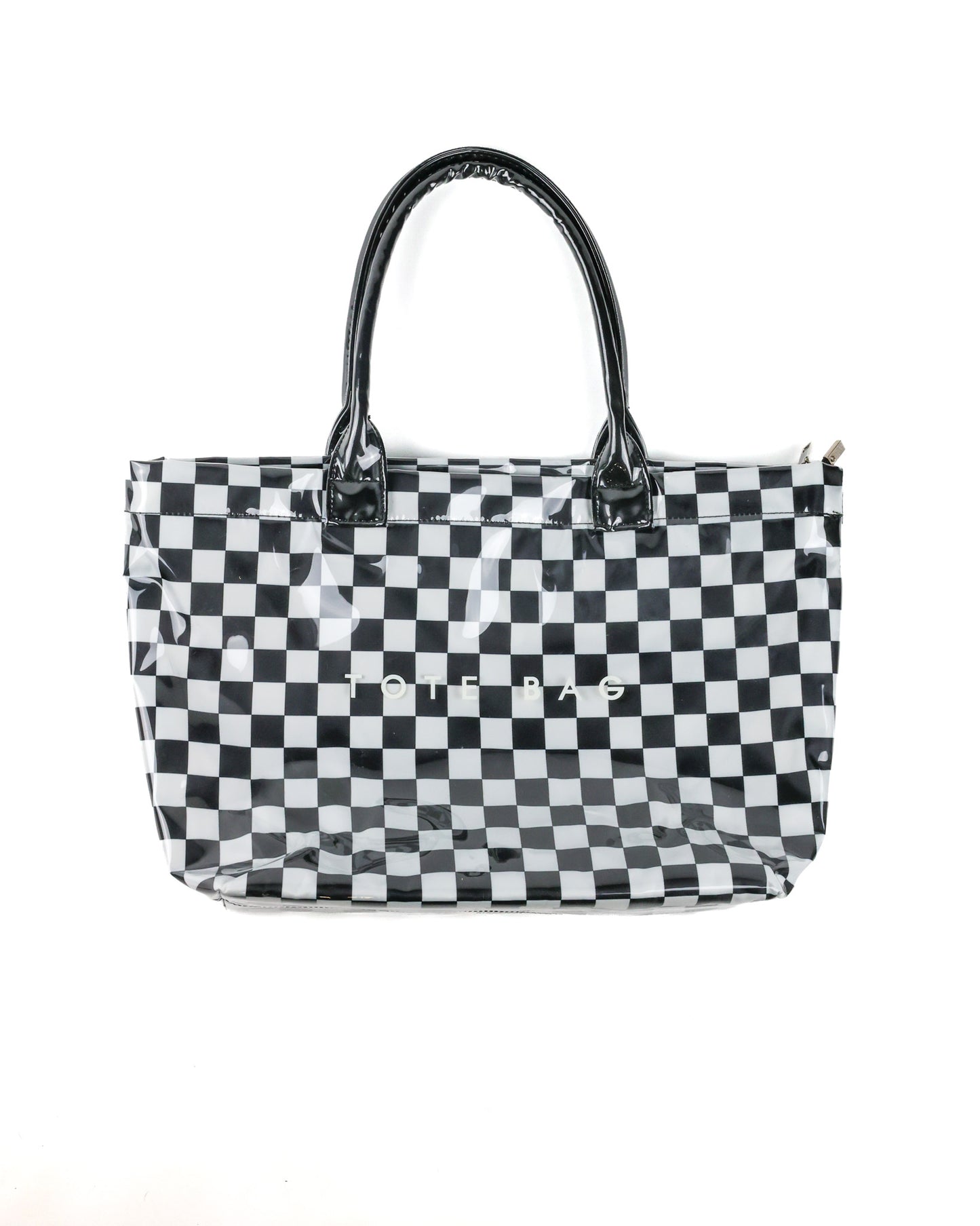 Checkered Tote Bag by Race Royalty, water-resistant race day