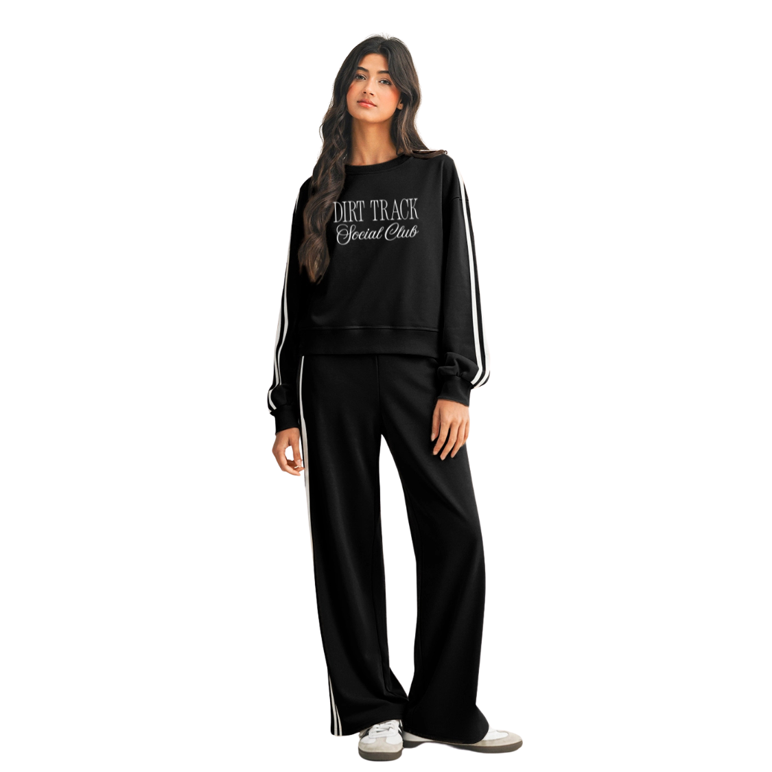 Dirt Track Social Club Sweatsuit Set - Black