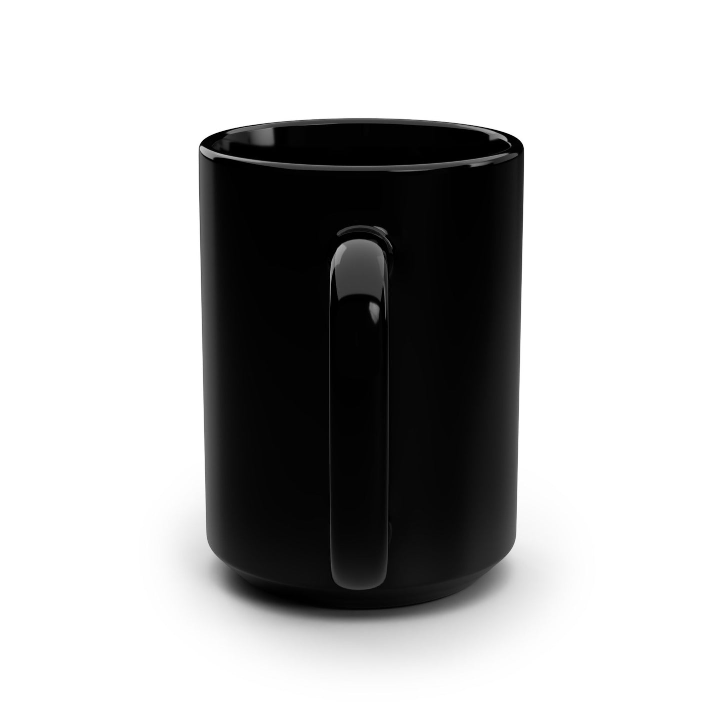 Signature Checkered Flags With Bow - 15oz Black Mug