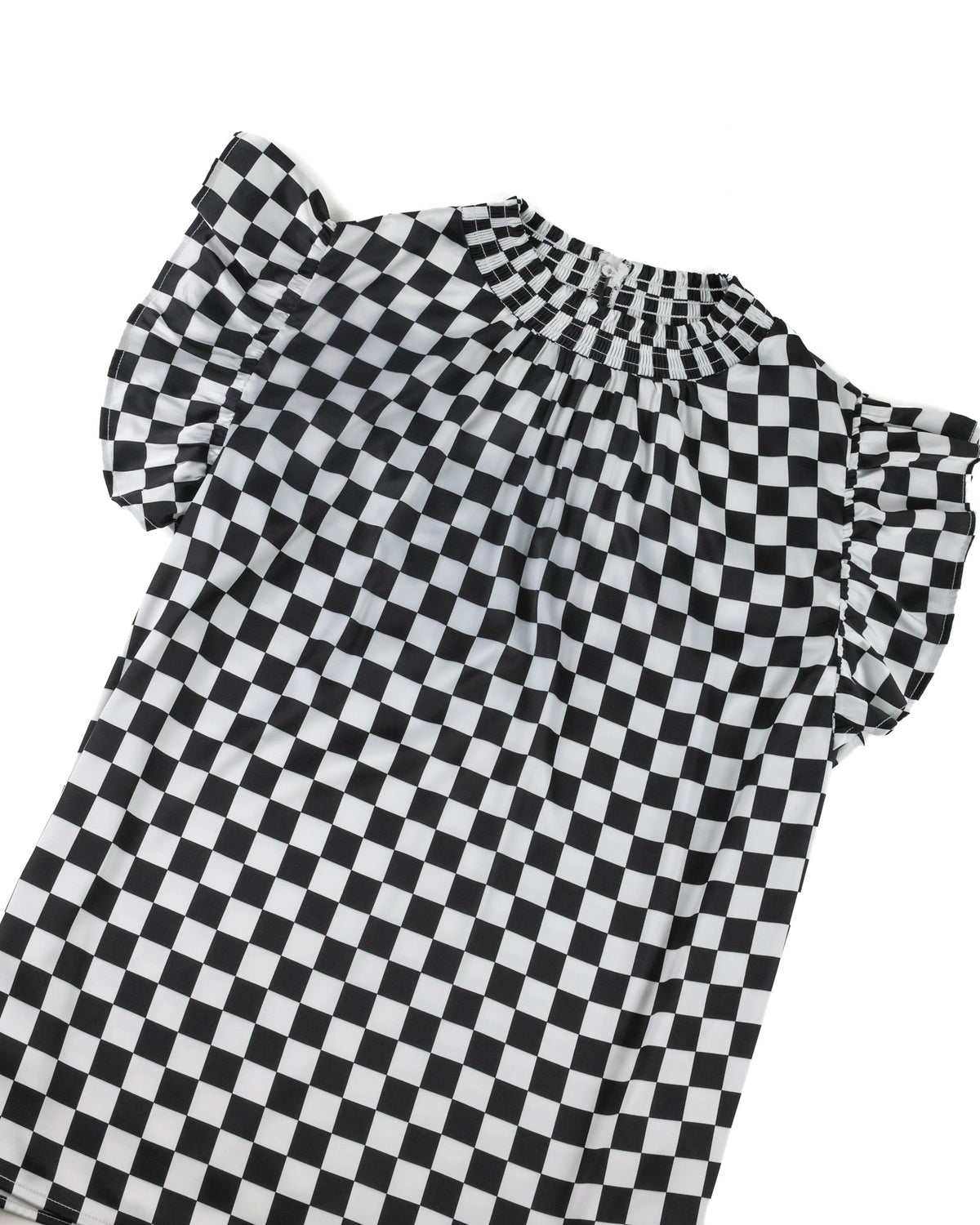 Checkered Baby Doll Top