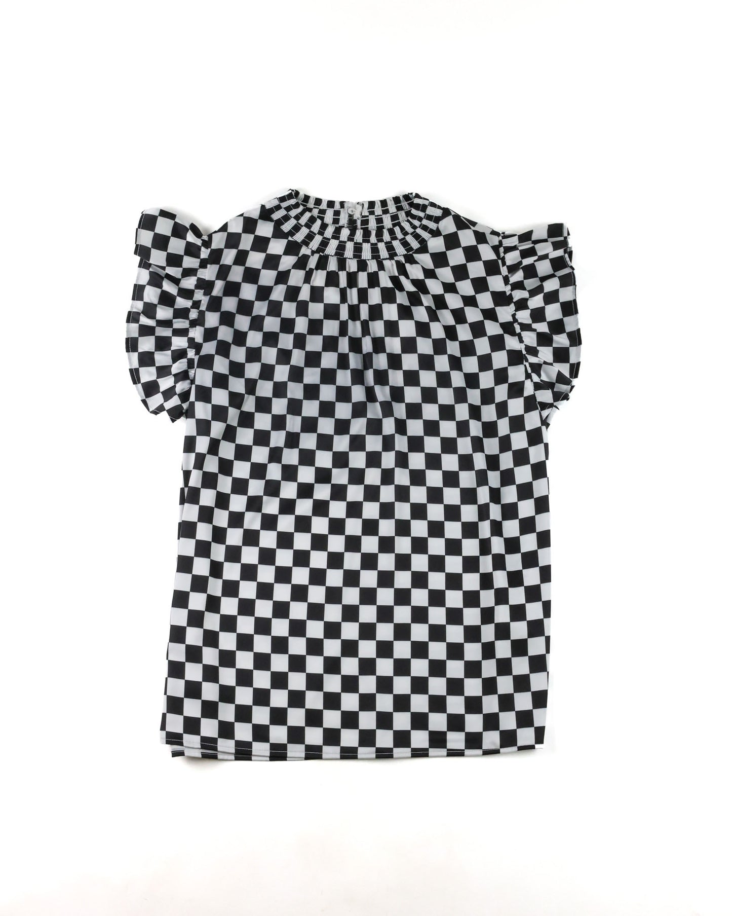 Checkered Baby Doll Top
