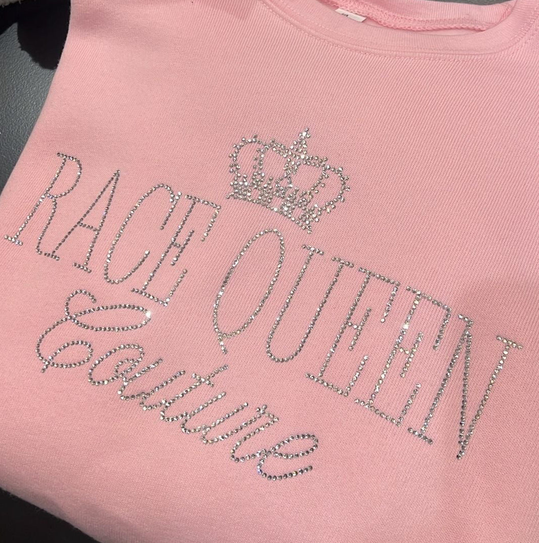 RQC Rhinestone Crewneck - Pink