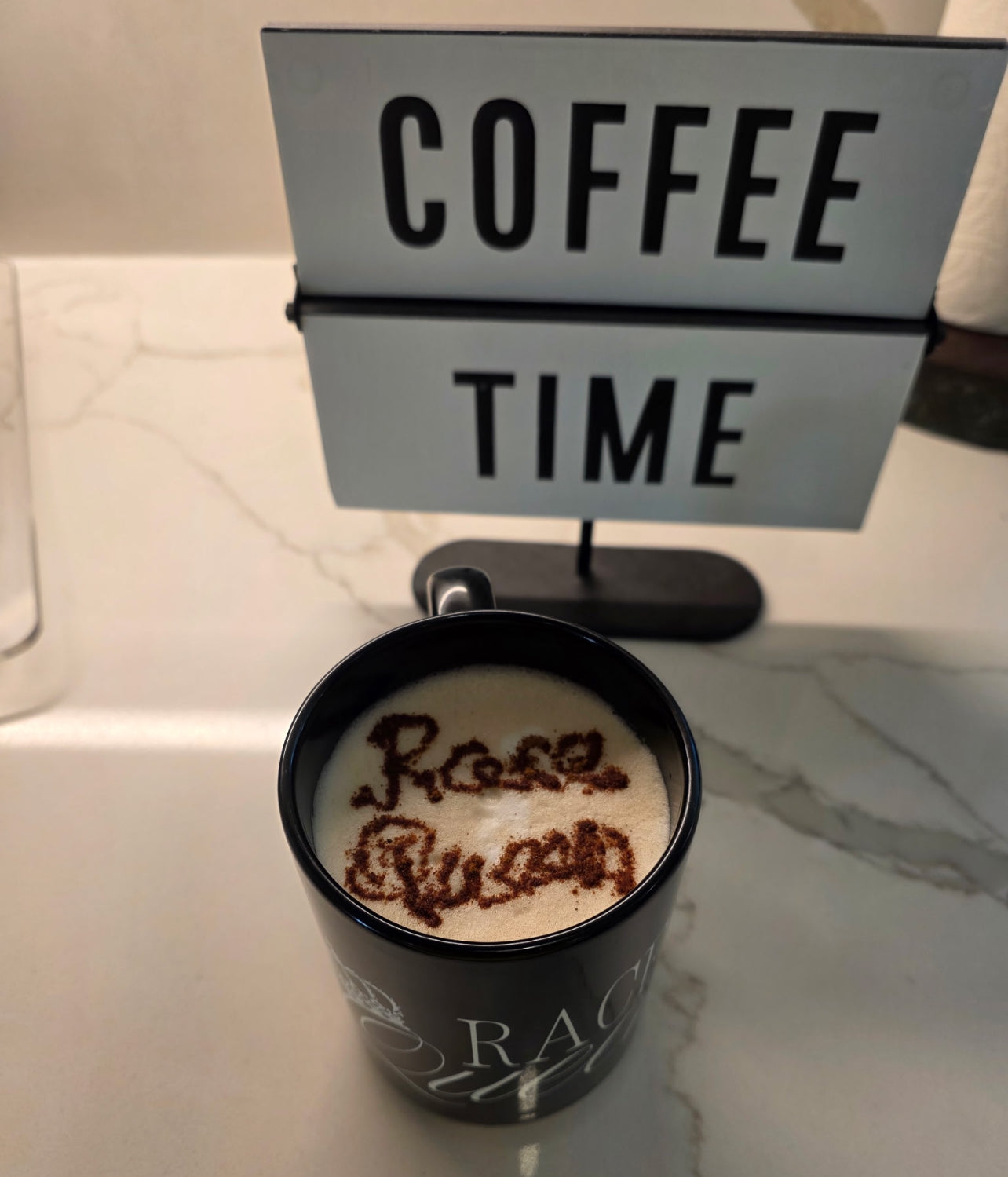 Race Queen 15oz Black Mug