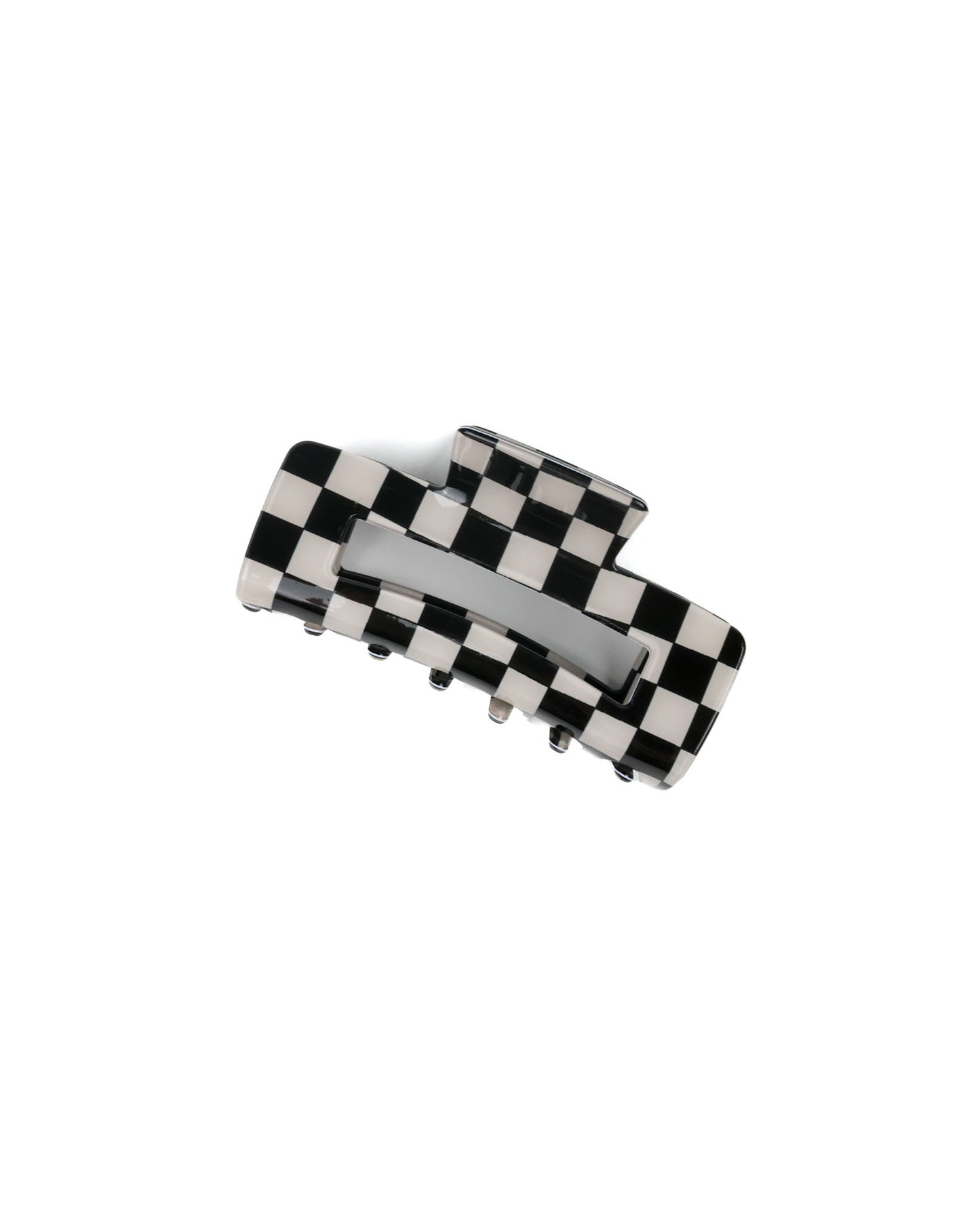 Black Checkered Hair Clip