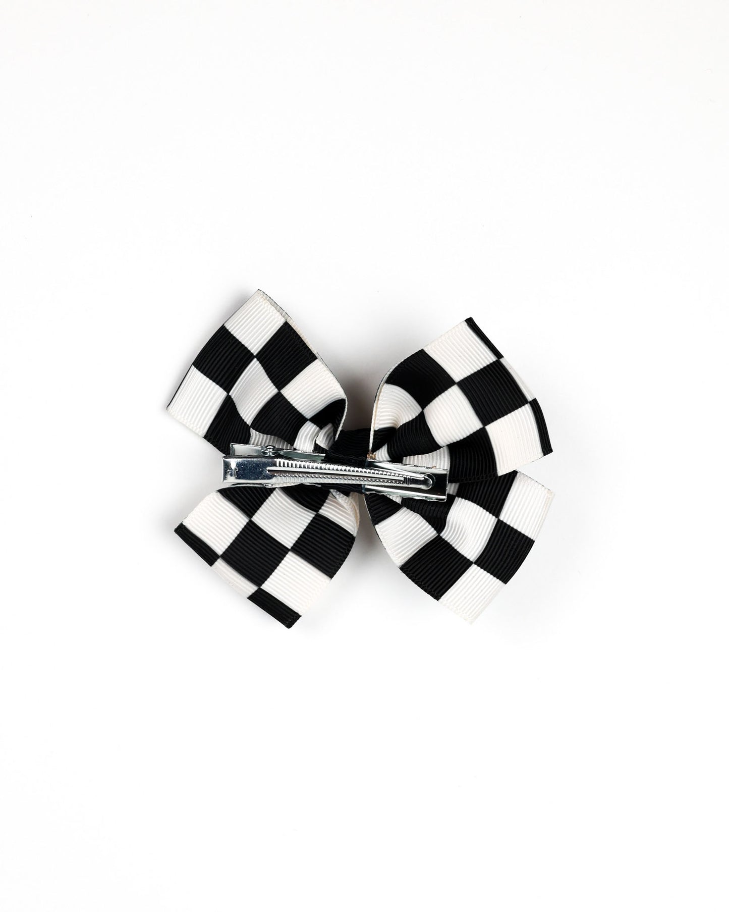 Checkered Hair Bow - Small