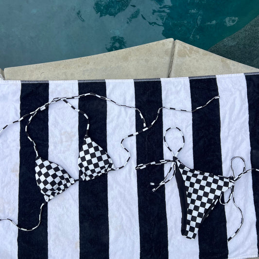 Checkered String Bikini