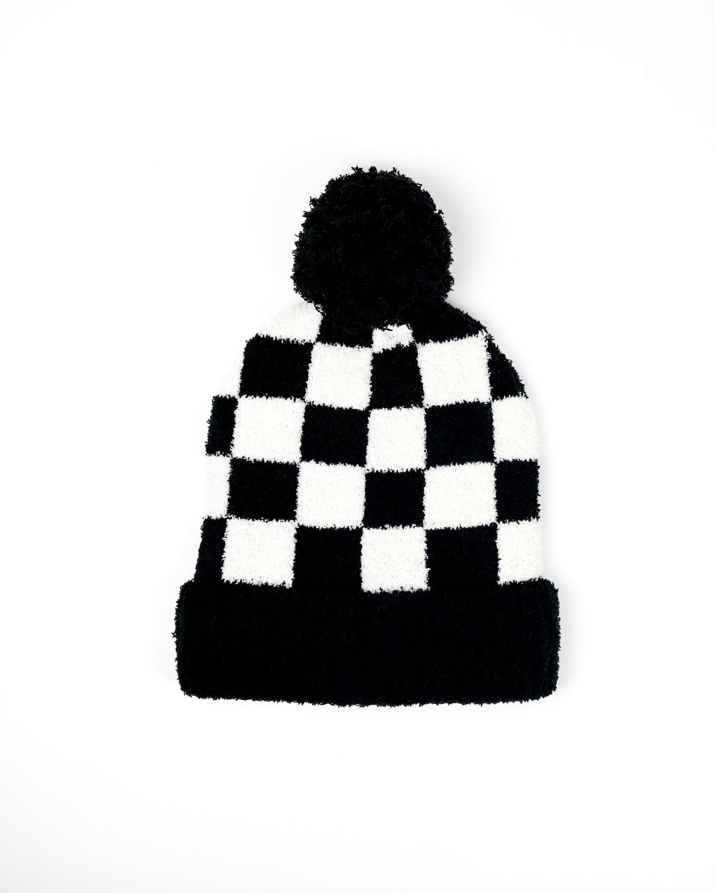 Checkered beanie with pom pom by Race Royalty™