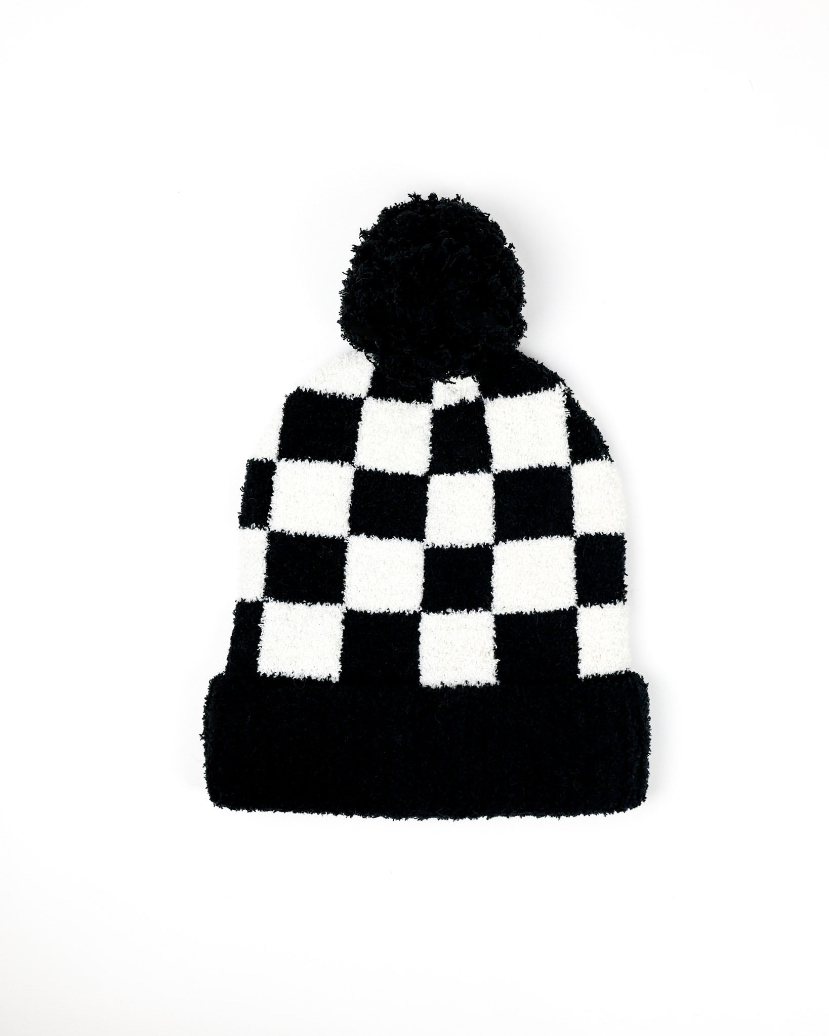 Checkered beanie with pom pom by Race Royalty™