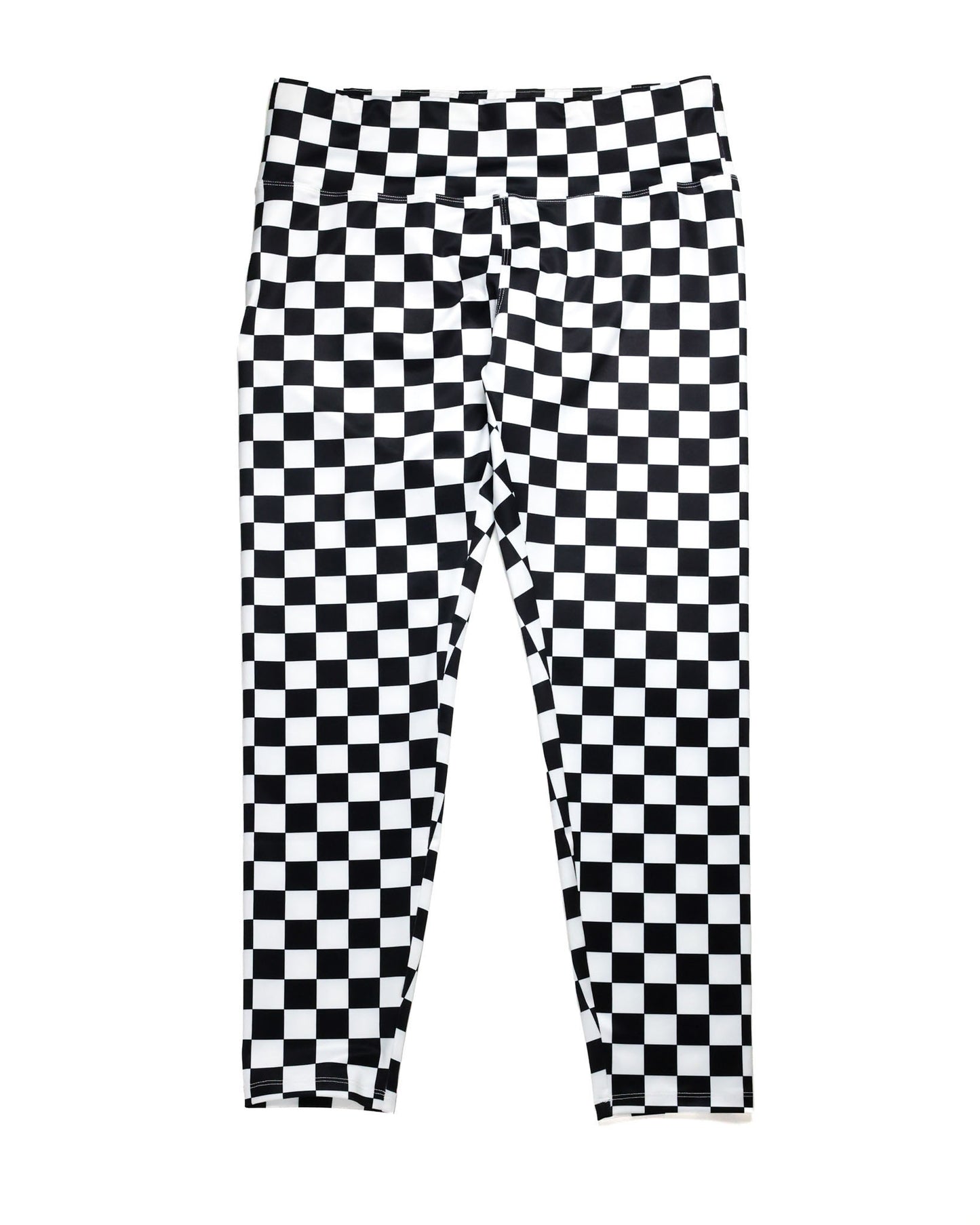Checkered High Waist Skinny Leggings