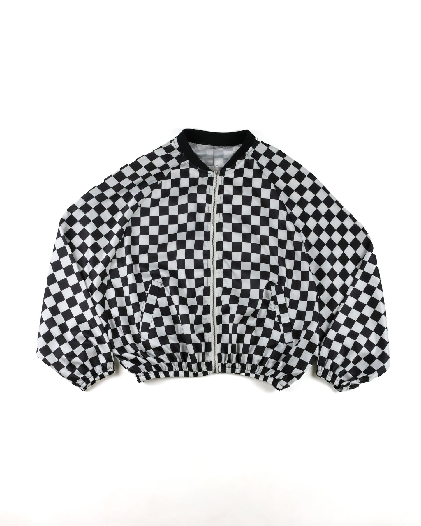 Checkered Bomber Jacket