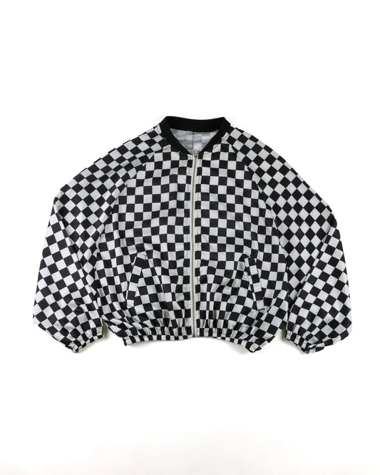 Checkered Bomber Jacket