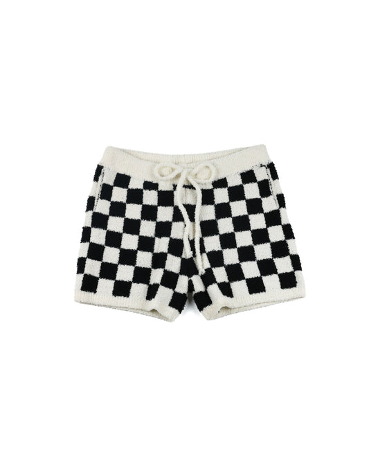 Checkered Shorts with Pockets