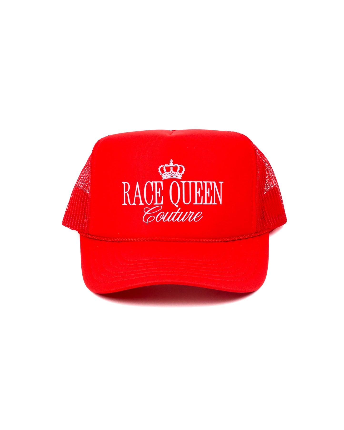 RQC Foam Trucker Hat in red, breathable mesh back