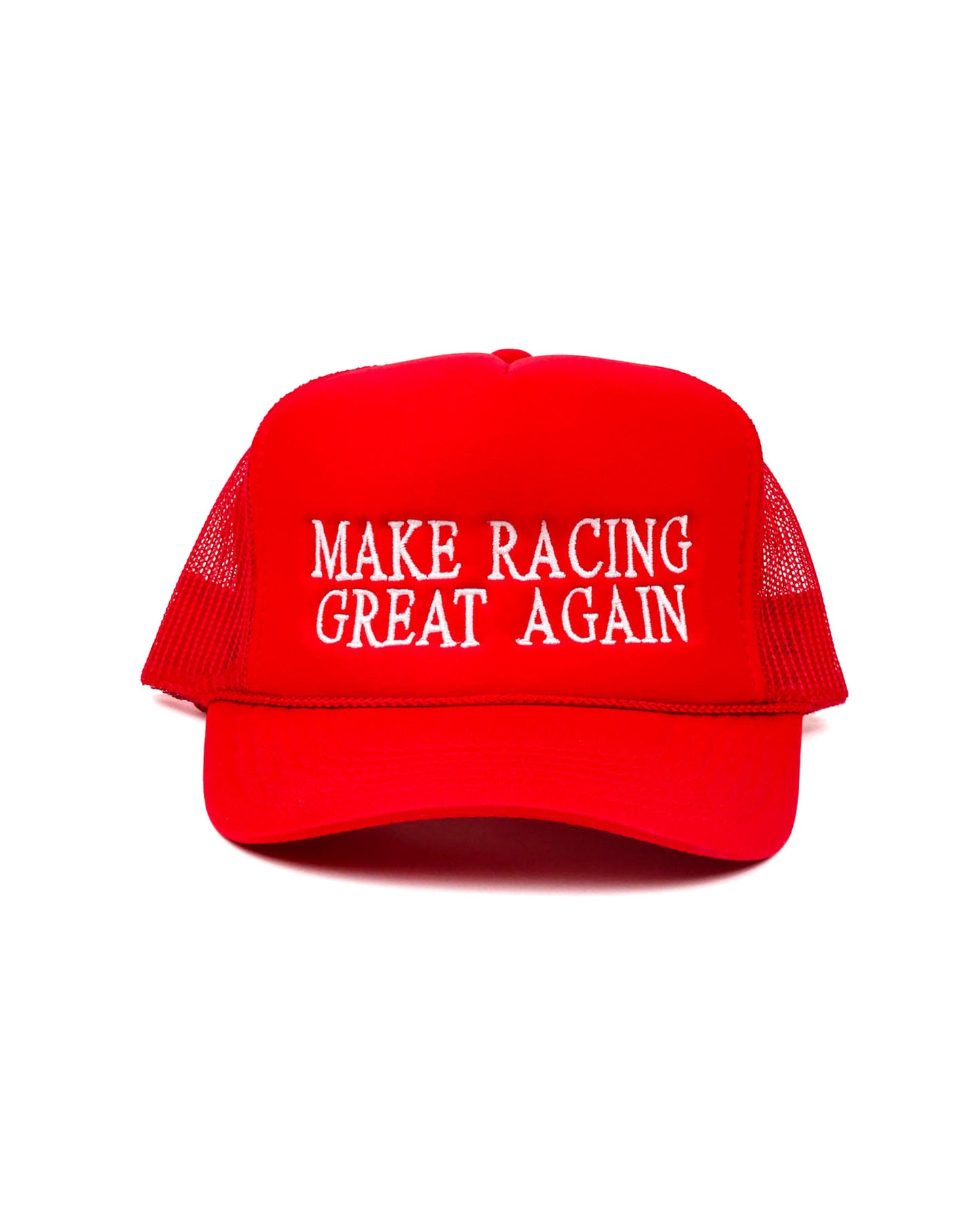 MAKE RACING GREAT AGAIN Trucker Hat - Red/White