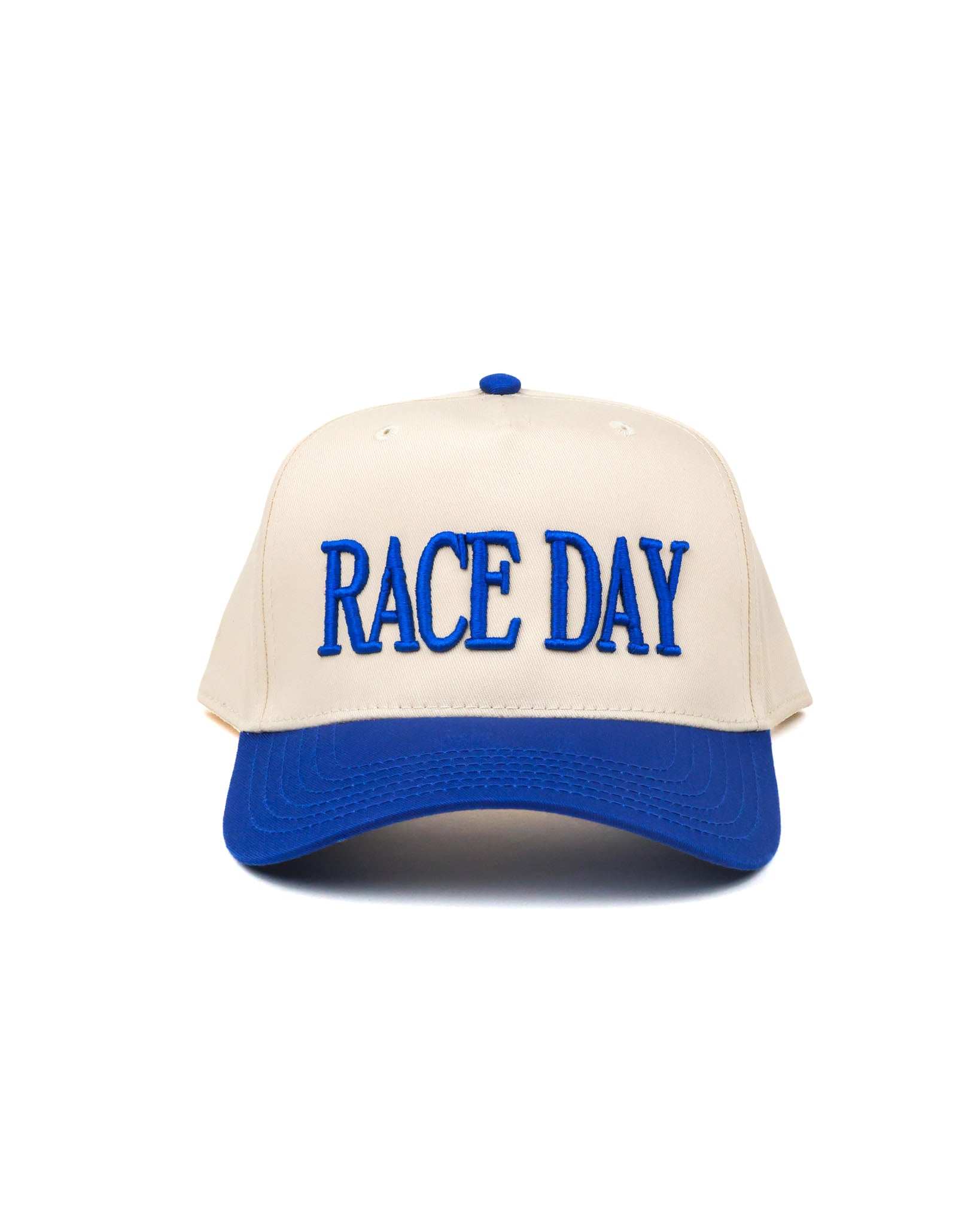 Race Day Hat in Boujee Blue colorway by Race Royalty.