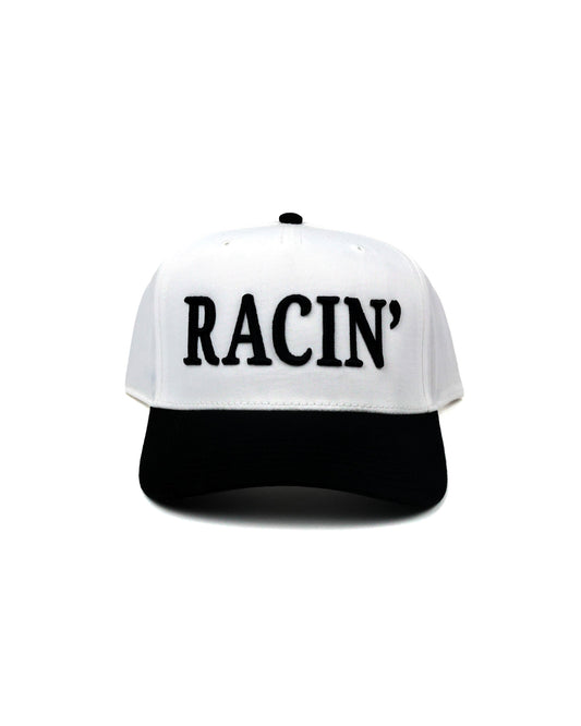 RACIN' Hat - White/Black