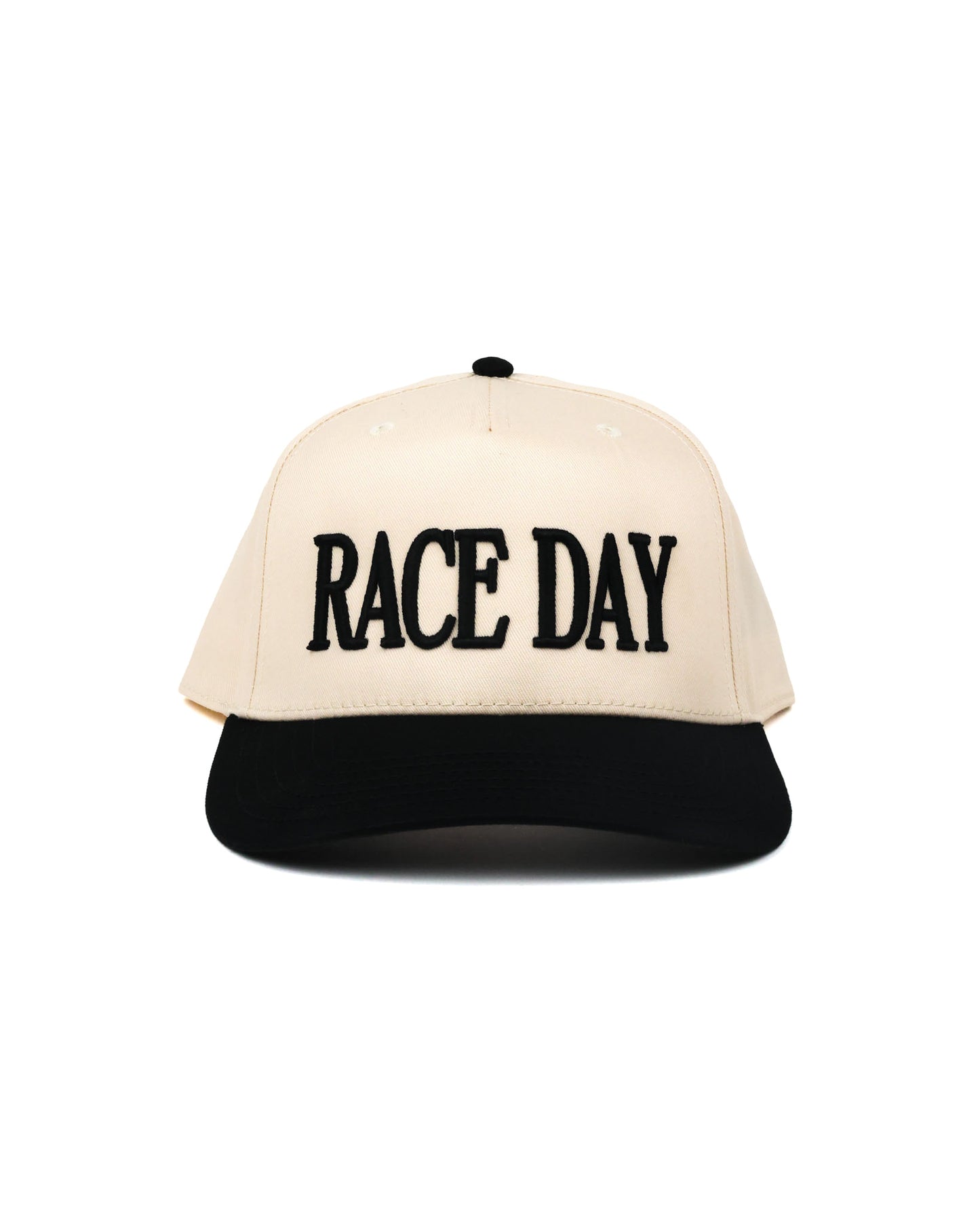 RACE DAY Hat - Cream/Black