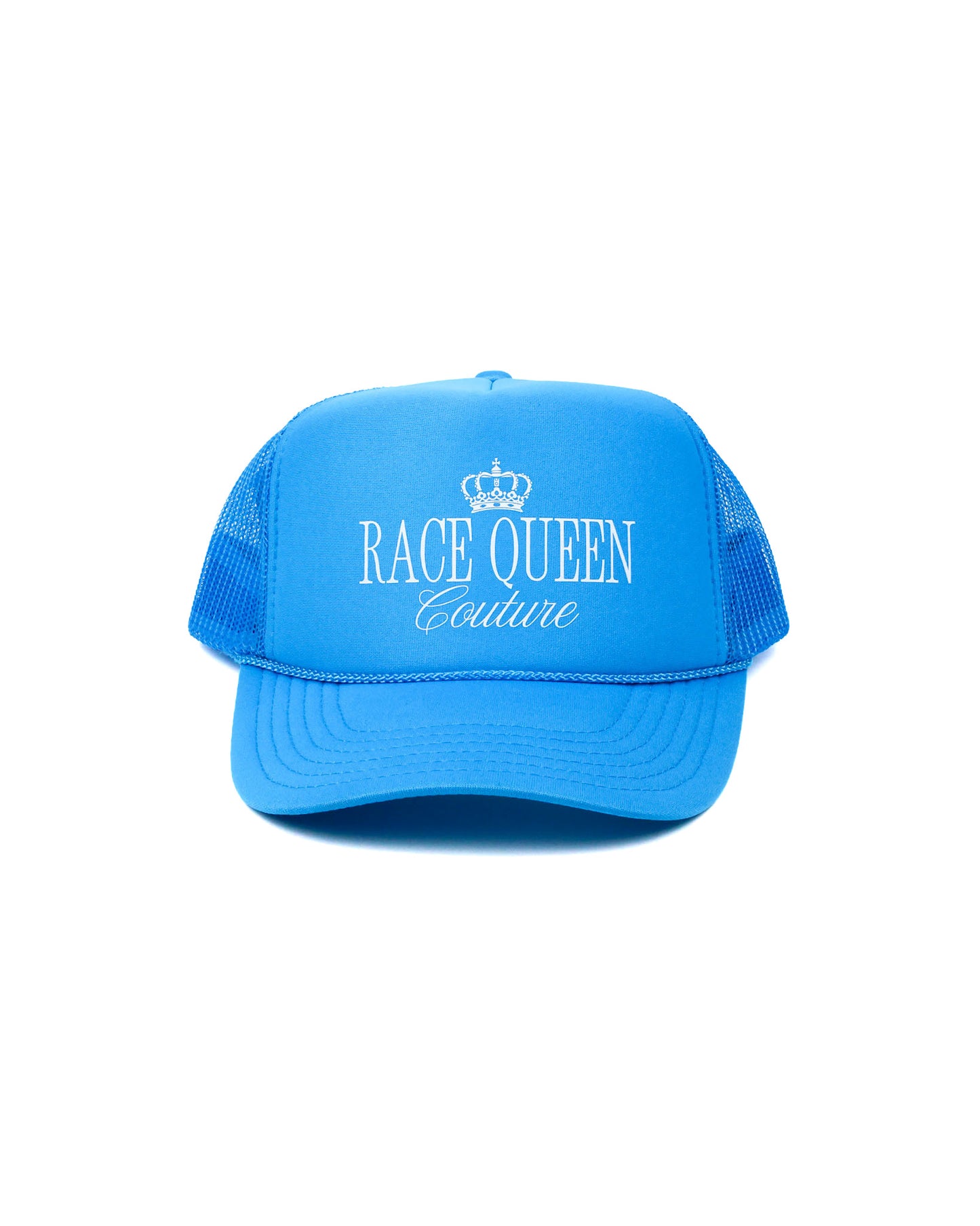 RQC Foam Trucker Hat in blue, breathable mesh back