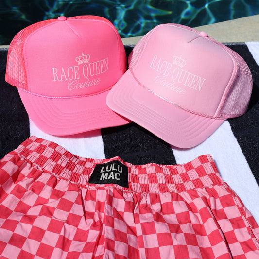 Checkered Boxer Short - Pink