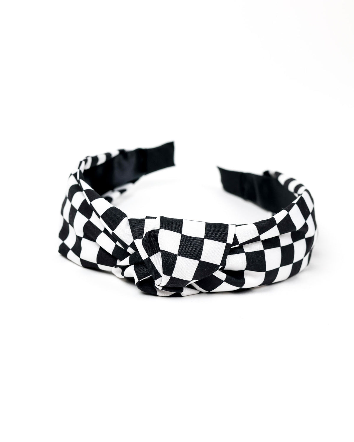 Big Checkered Knot Headband