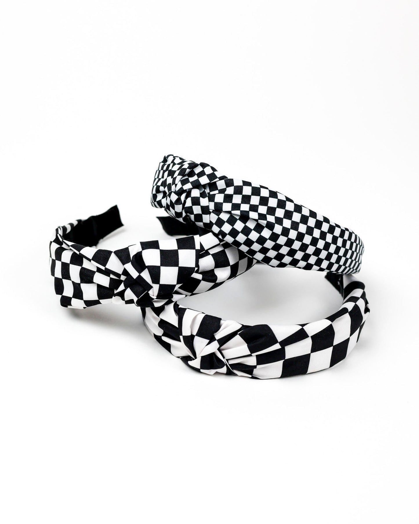 Big Checkered Knot Headband