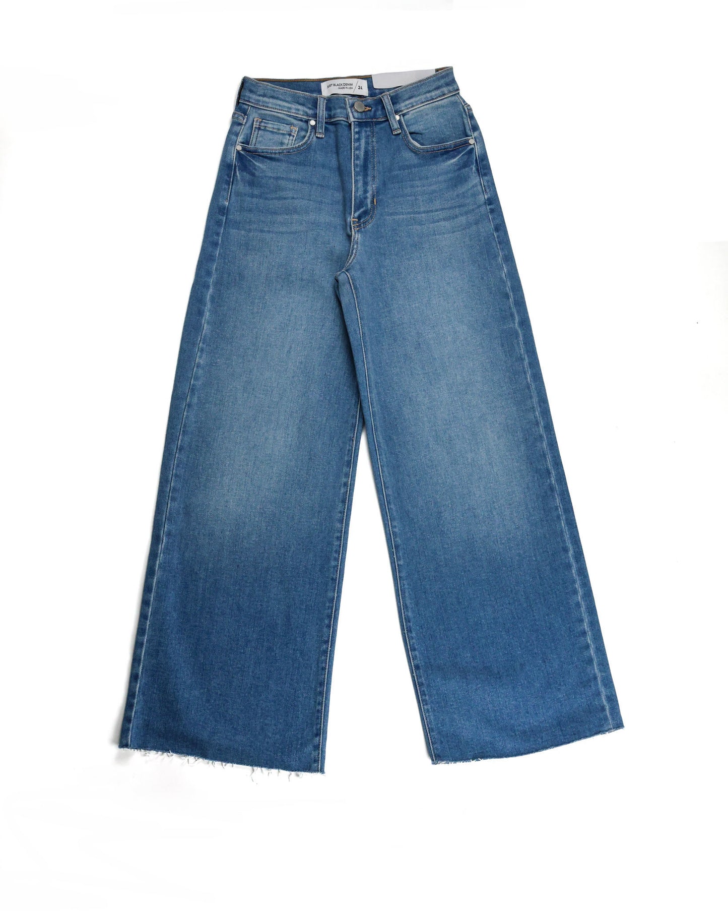 Just Black Denim Scissor Cut Wide Leg - Medium Wash