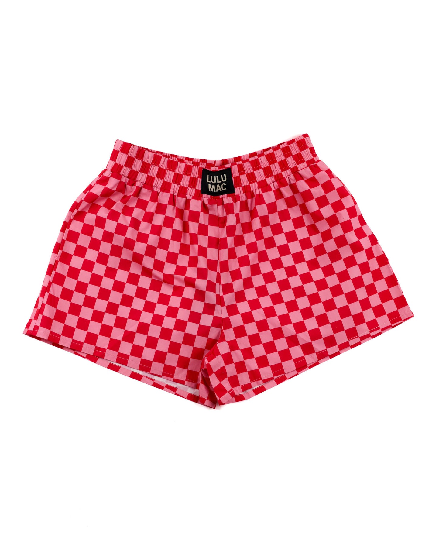 Checkered Boxer Short in pink by Race Royalty