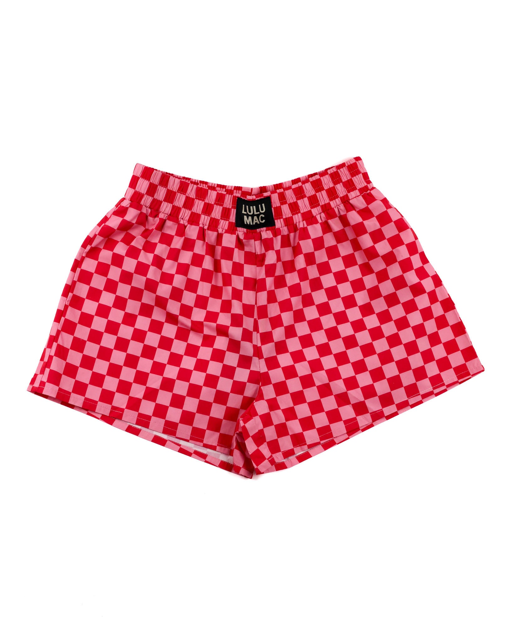 Checkered Boxer Short in pink by Race Royalty