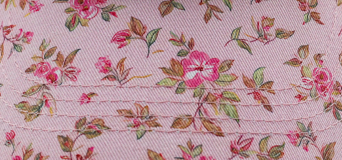 RACEGRL Hat - Cream/Pink Floral