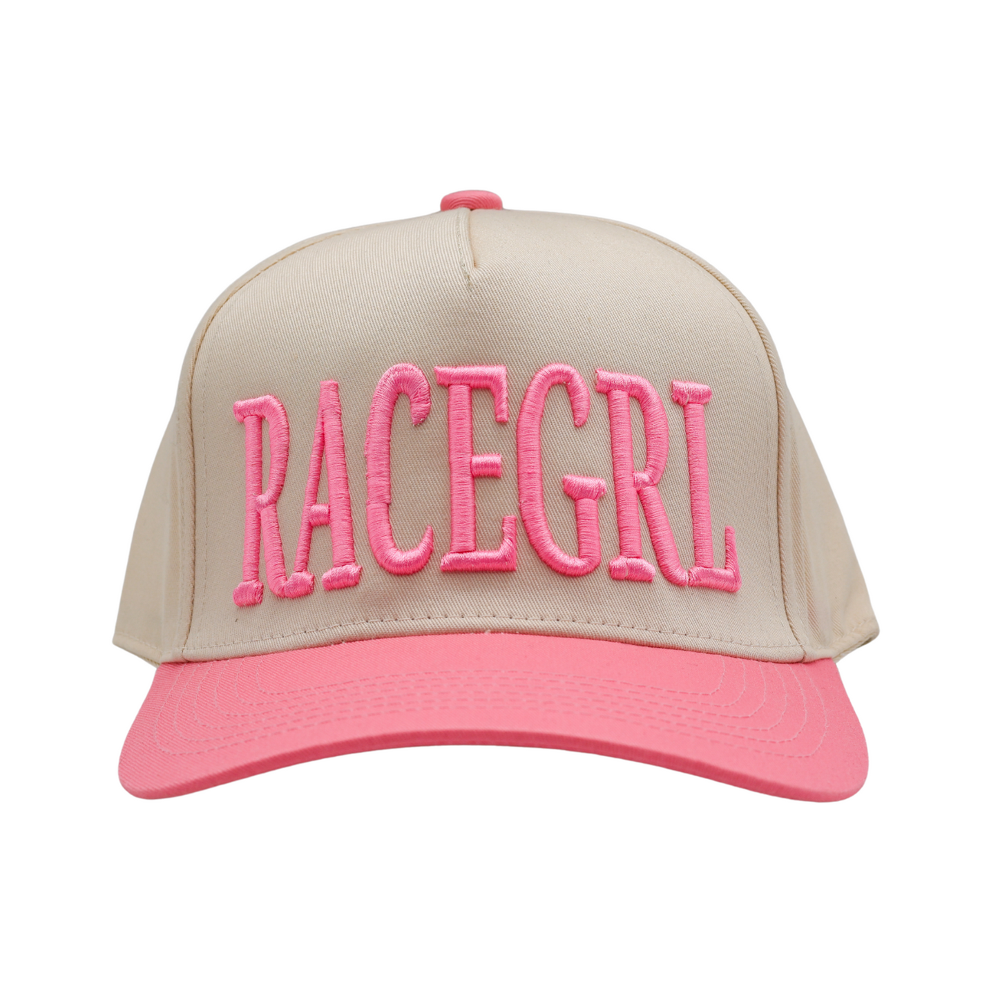 RACEGRL Hat - Cream/Pink