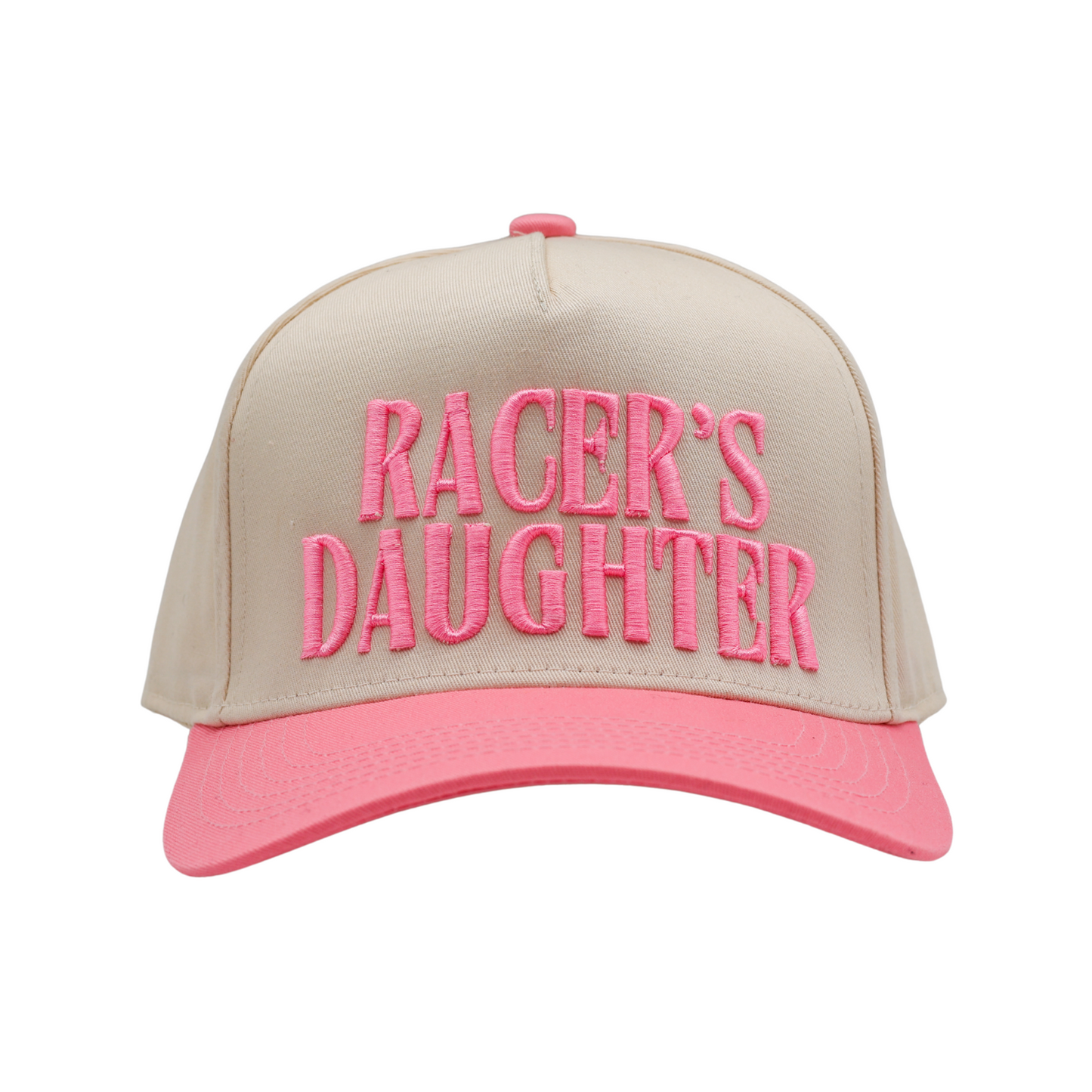 RACER’S DAUGHTER Hat - Cream/Pink
