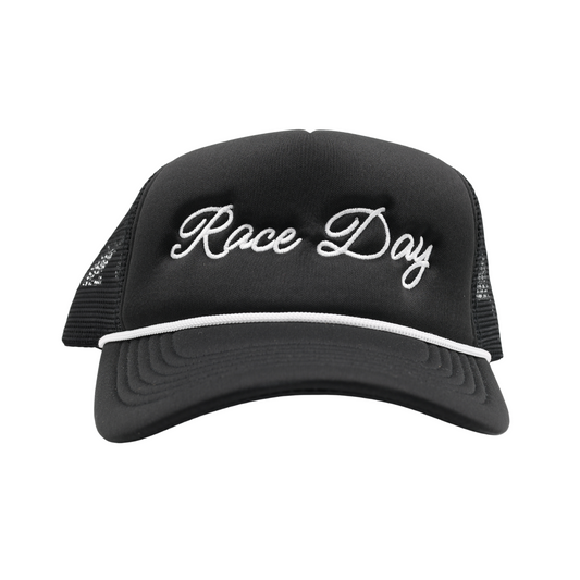 Race Day Script Trucker Hat