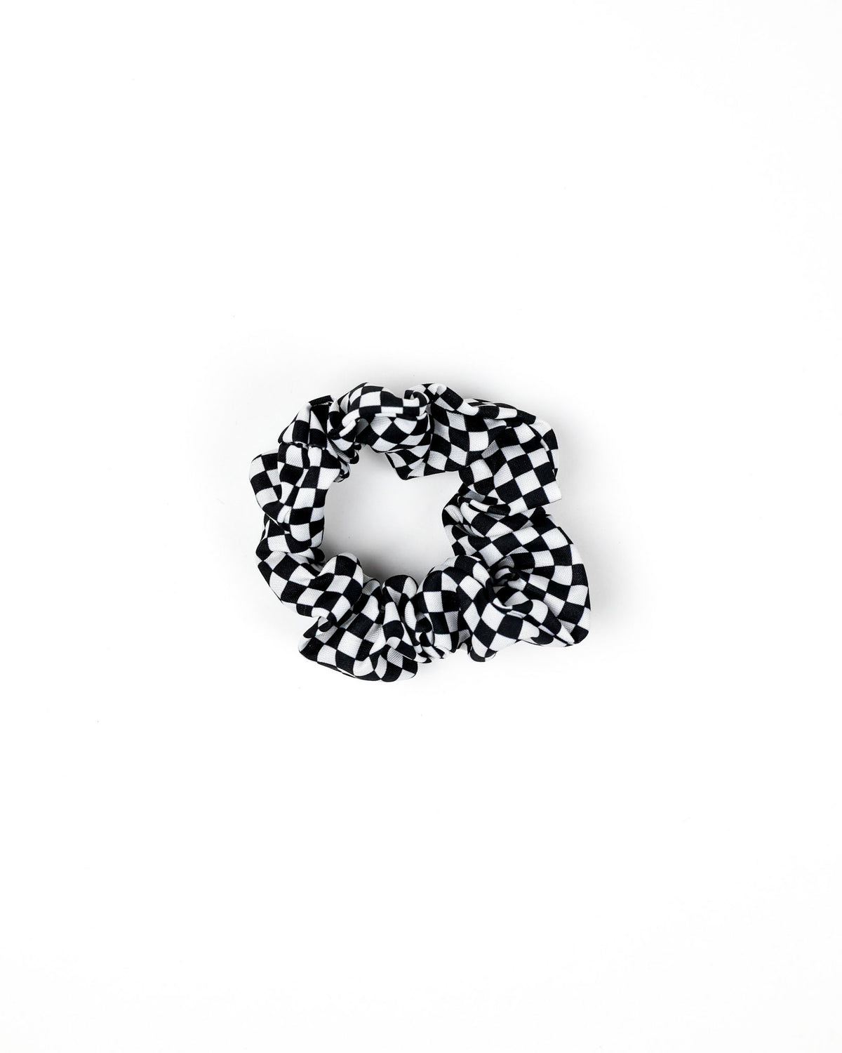 Checkered Hair Scrunchie