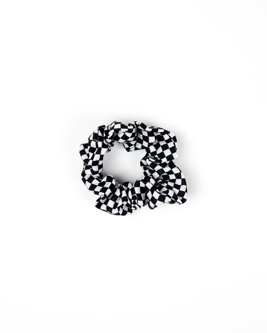 Checkered Hair Scrunchie