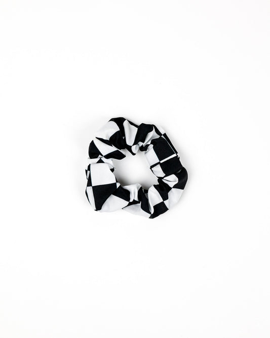 Checkered Hair Scrunchie
