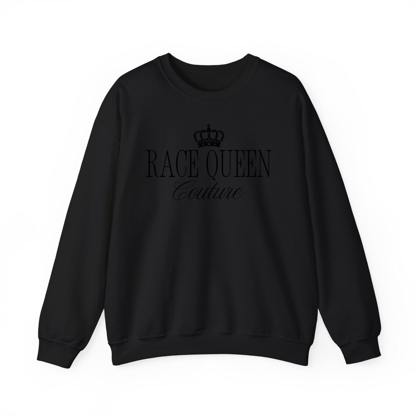 RQC Black on Black Glitter Crewneck