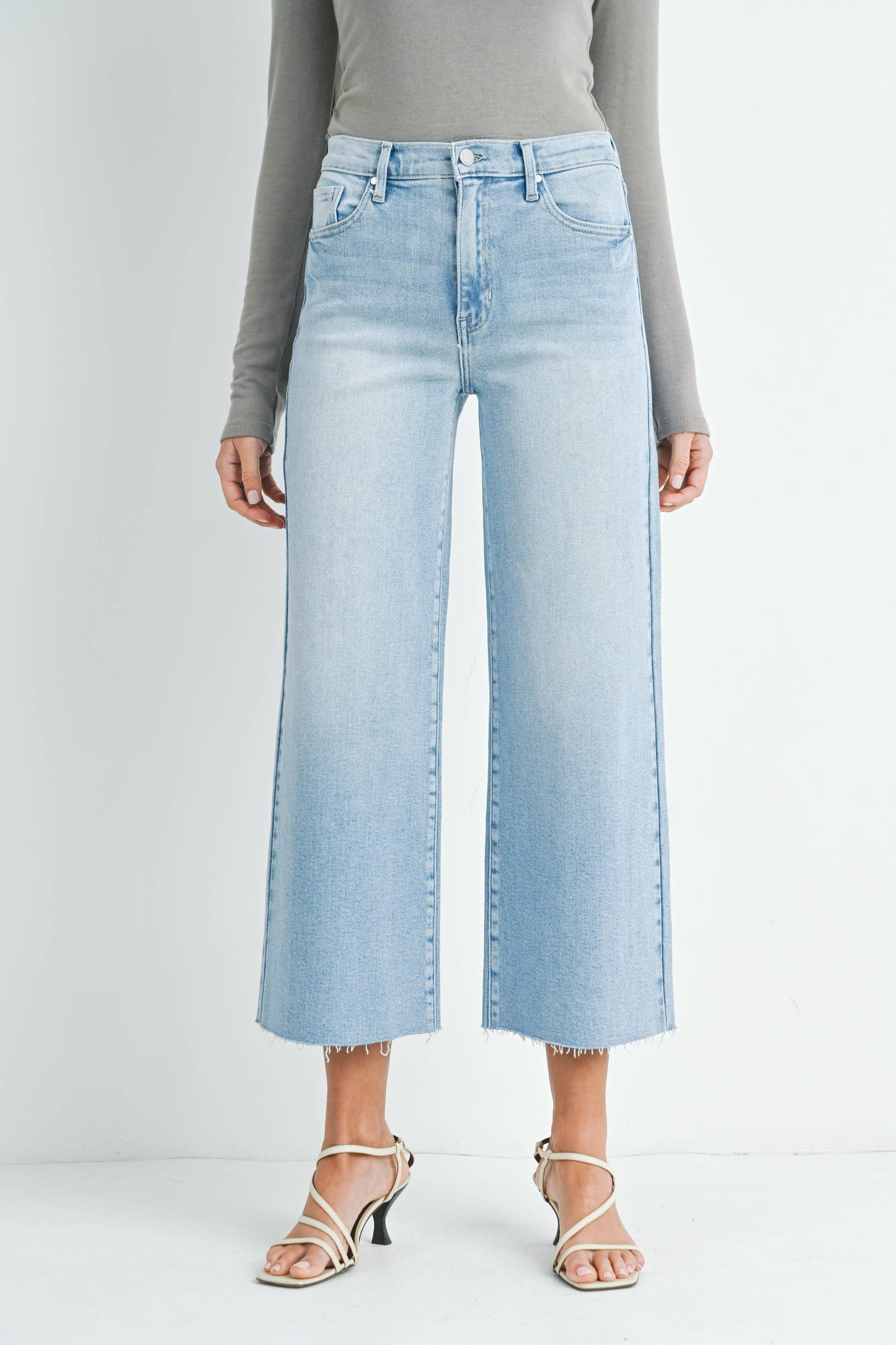 Just Black Denim Scissor Cut Wide Leg - Light Wash