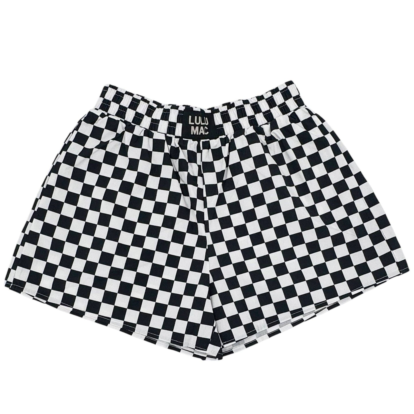 Checkered Bower Short - Black/White