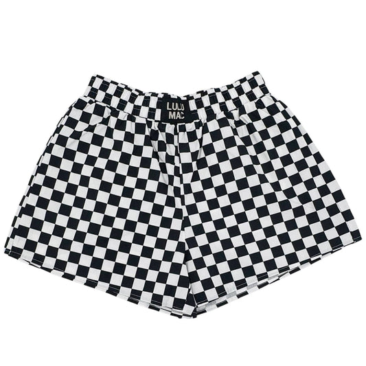 Checkered Bower Short - Black/White