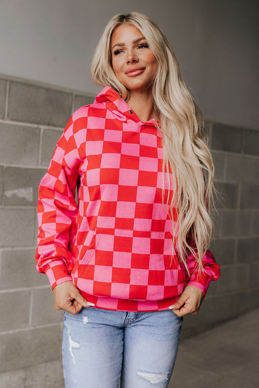 Checkered University Hoodie - Love Language